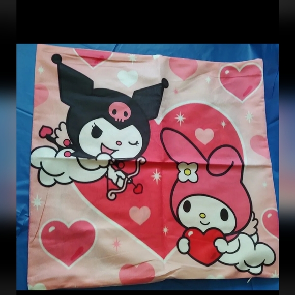 Hello Kitty Sanrio, My Melody & Kuromi Themed Pillowcase ONLY no inserts NWOT - Picture 1 of 10